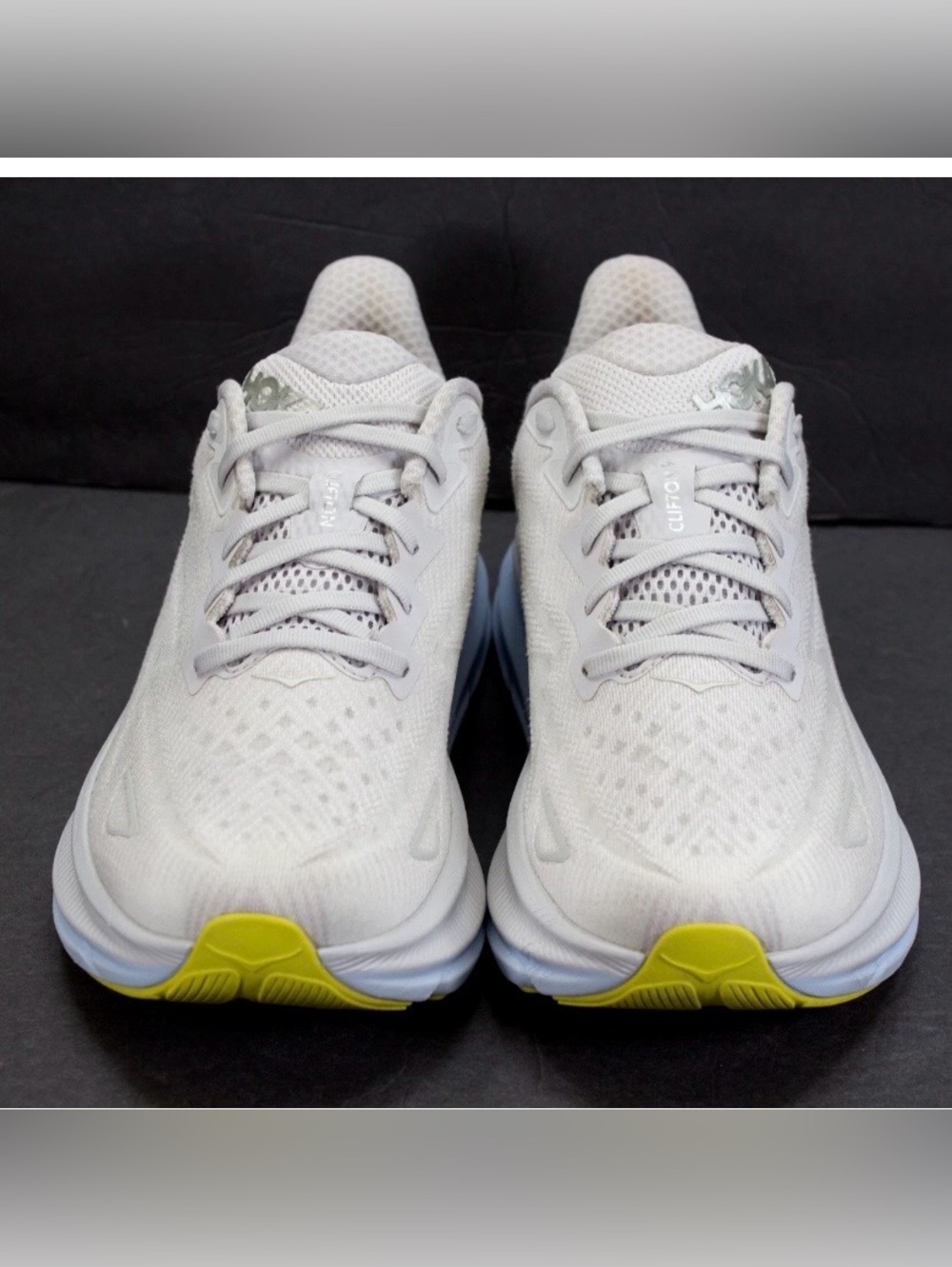 Hoka One One Clifton 9 Womens Size US 10 Nimbus Cloud Ice Water Sneakers Lace Up - Picture 7 of 13